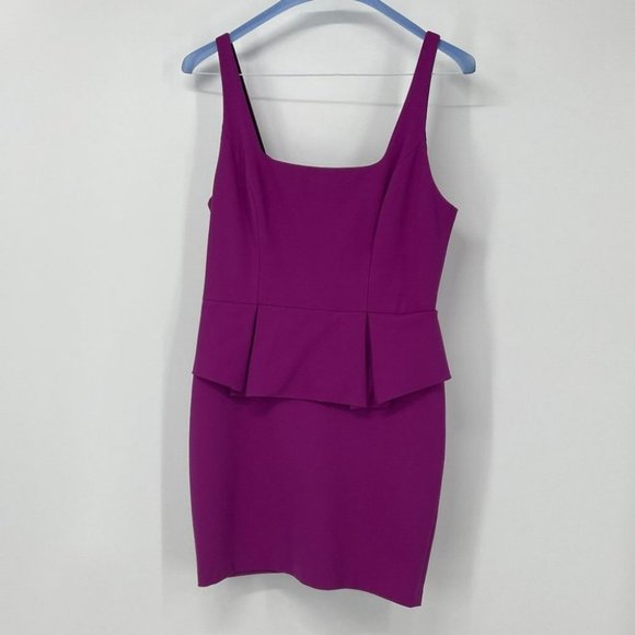 Robert Rodriguez magenta peplum mini dress 12 - Picture 3 of 16